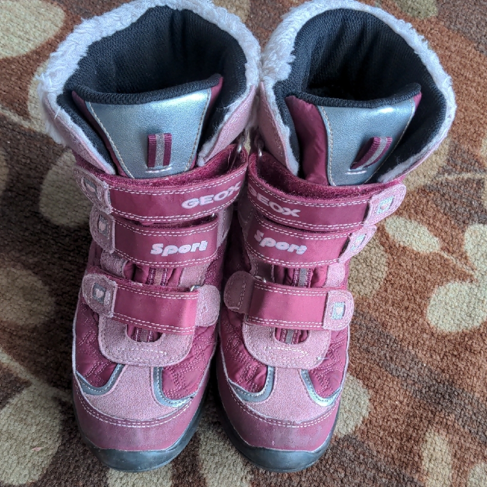 Geox Kids' Pink and Silver Sport Boots